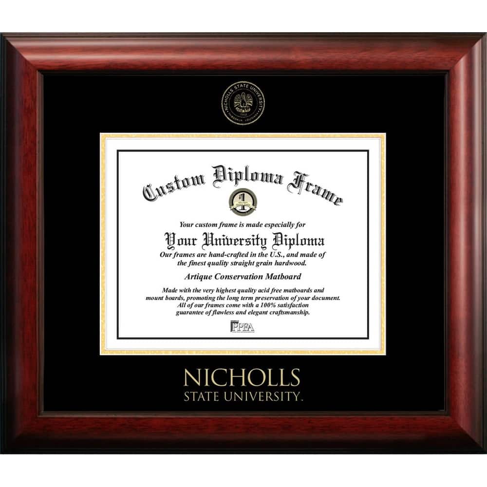 Nicholls State 11w x 8.5h Gold Embossed Diploma Frame