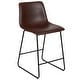 preview thumbnail 11 of 39, Upholstered Counter Height Modern Dining Stools (Set of 2)