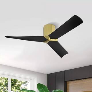 MLiAN 52 In. Flush Mount Indoor Ceiling Fan with Remote - 52"