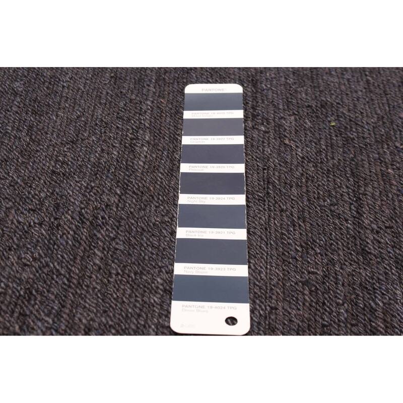 ECARPETGALLERY Flat-Weave Natural Navy Wool Tapestry Kilim - 6'4 x 8'4