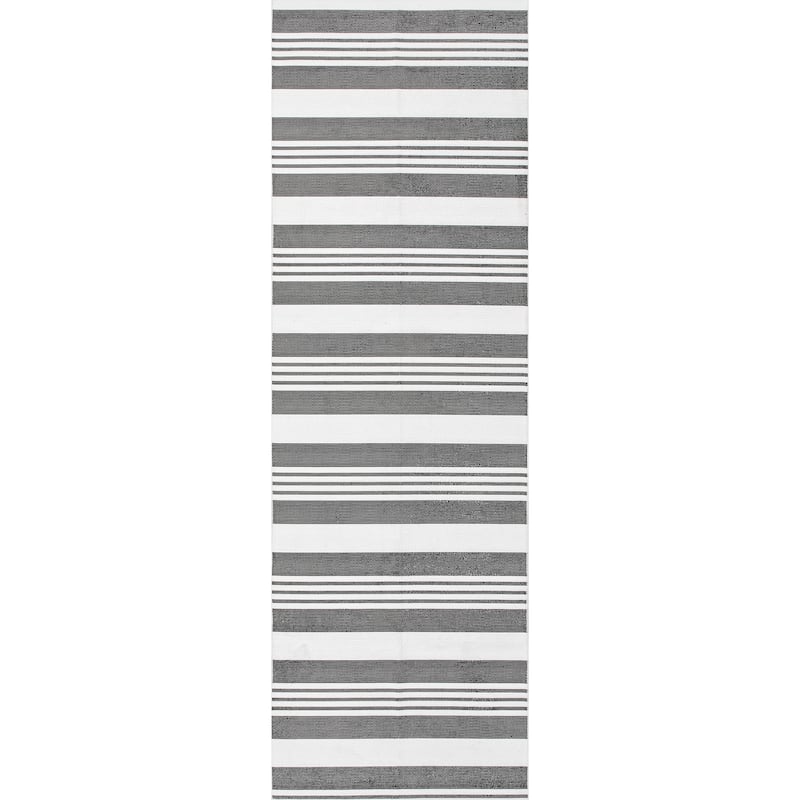 Nuloom Lena SpinClean Machine Washable Striped Area Rug