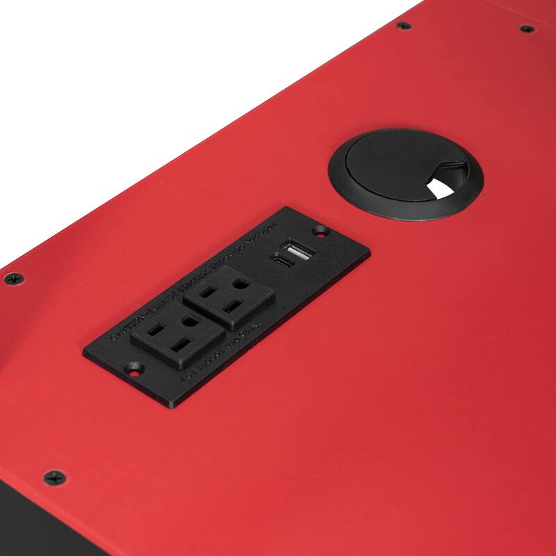 Loft Bed with Wraparound Study Hub, Side Storage Rack, USB Charging & RGB Light by Harper&Bright Designs