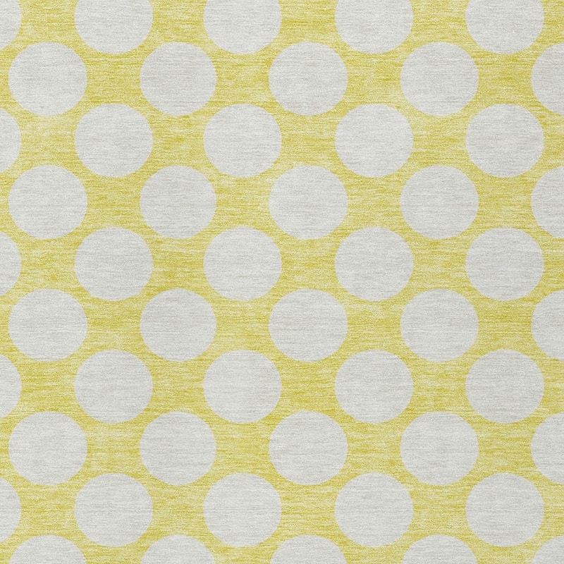 HomeRoots Polka Dot Transitional Rectangle Outdoor Rug