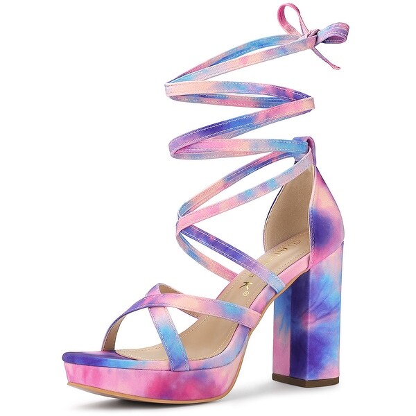 Colorful platform sandals clearance
