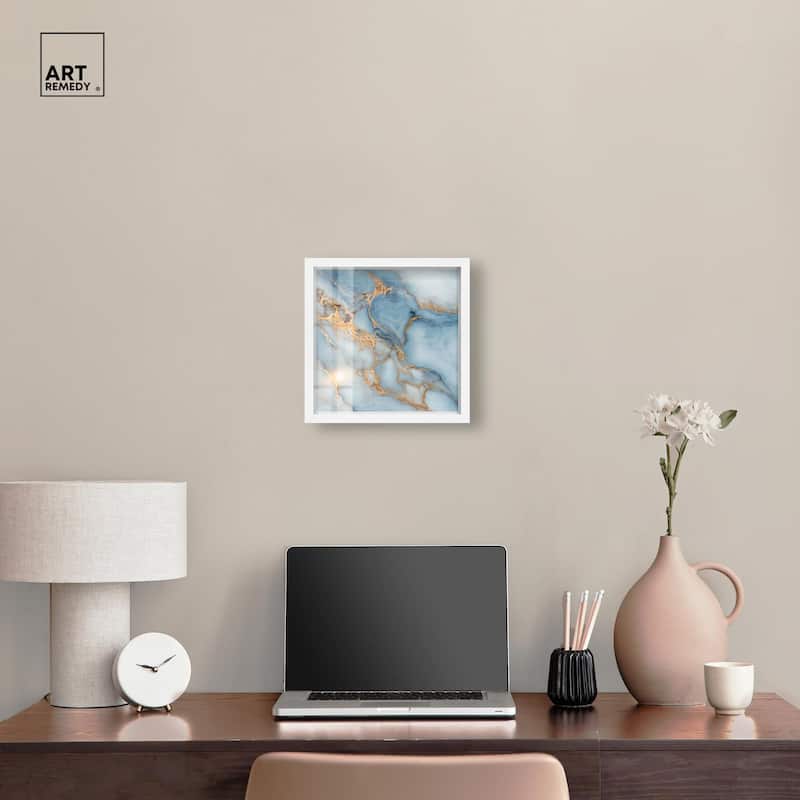 Azure Veins Shadowbox by Art Remedy