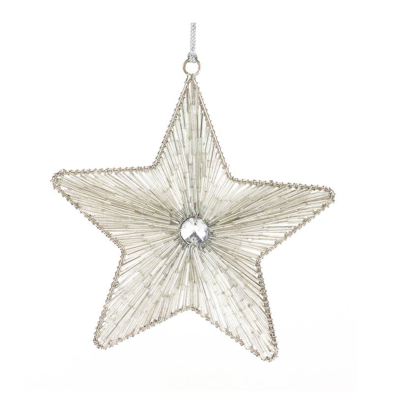 Beaded Star Ornament (Set of 12)