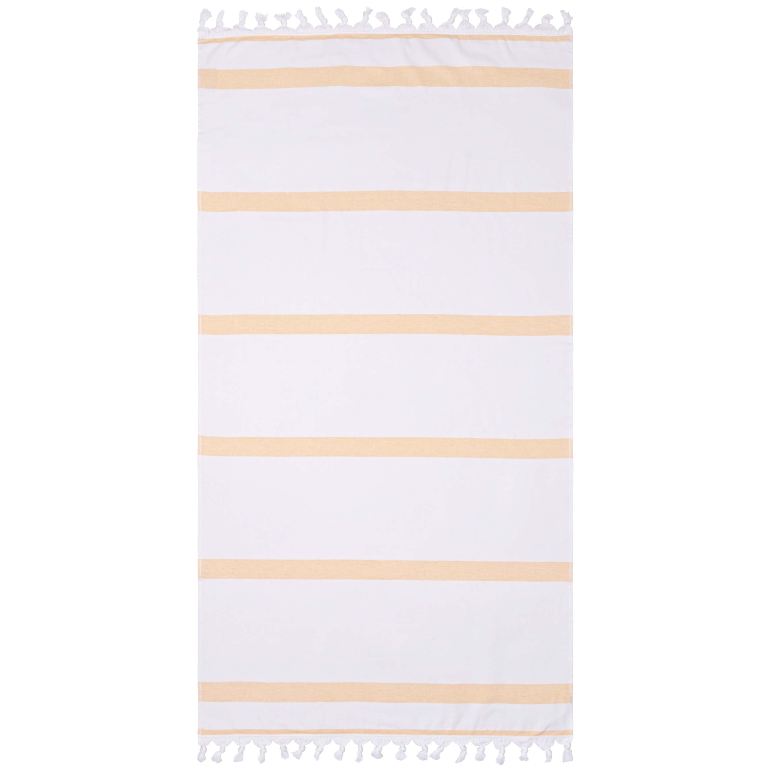 Superior Kai Stripe Fouta Beach Towel with Tassels - 35