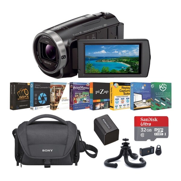 Shop Sony HDR-CX675 1080p Full HD Handycam Camcorder Content Creator