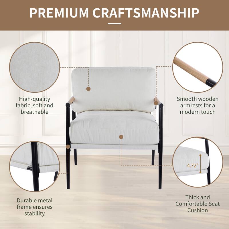Varsts Modern Upholstered Accent Chair with Wood Frame, Emerald by Christopher Knight Home