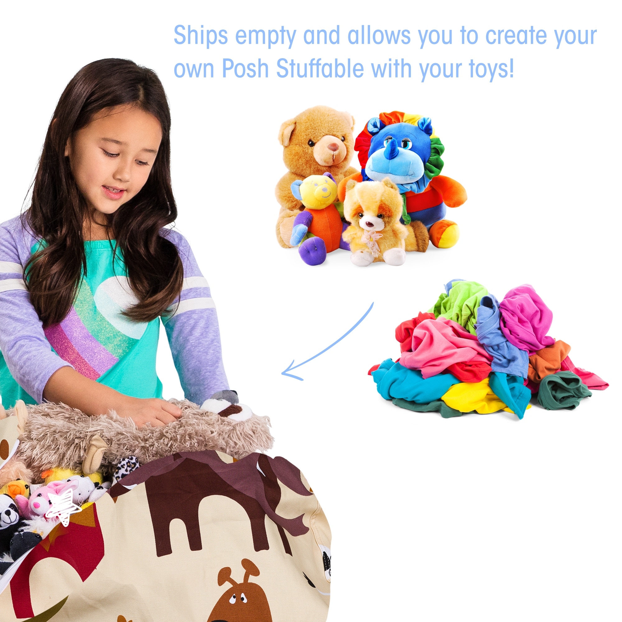 Bean bag you stuff with stuffed animals hot sale