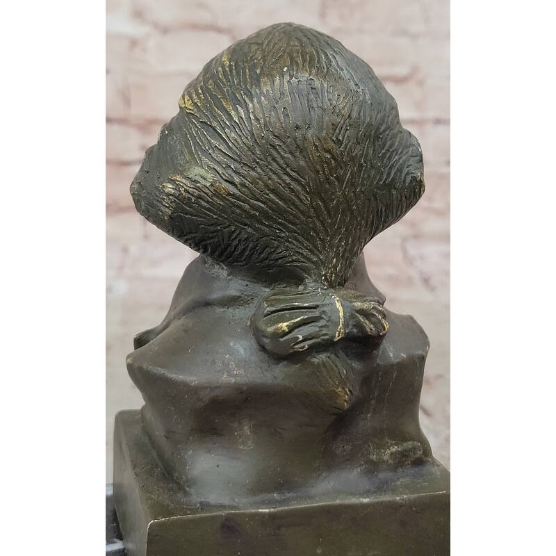 George Washington Bronze Bust Sculpture - American Revolutionary Historical Art