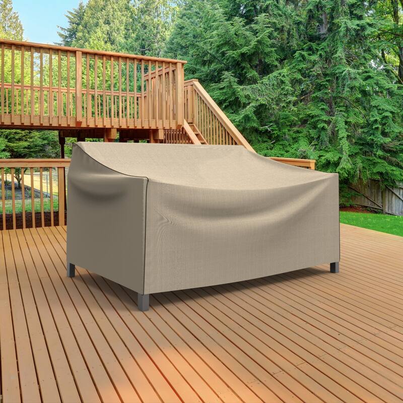 Budge StormBlock™ Mojave Black Ivory Patio Sofa Cover Multiple Sizes