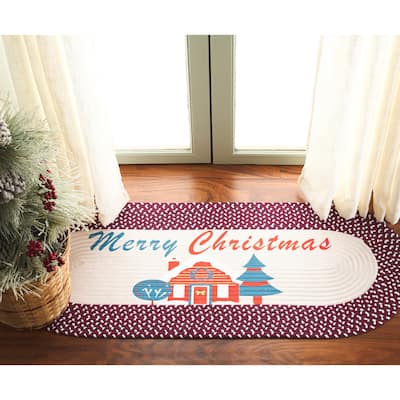 SAFAVIEH Handmade Braided Posters Tanta Machine Washable Rug
