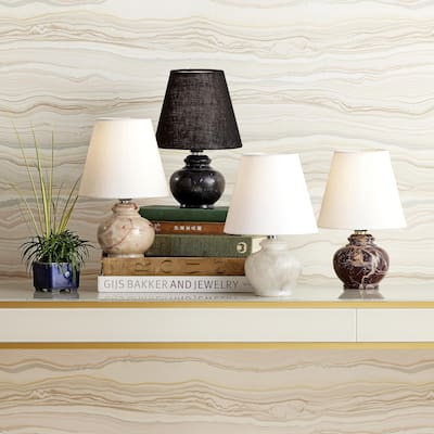Currey & Company Piccolo Brown Mini Table Lamp - 9"h x 6"dia