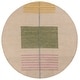 preview thumbnail 7 of 20, SAFAVIEH Handmade Genre Hans Mid-Century Modern Wool Rug 6' Round - Beige/Green