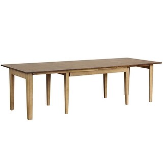 Extendable Dining Table - Seats 12 Rectangular Table for Large ...
