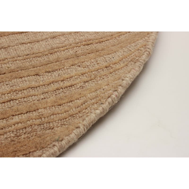Kashkuli Gabbeh Tan Rug 4'0" x 4'0" - 4'0 x 4'0