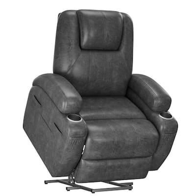 Homall Faux Leather Power Lift Recliner Chair with Massage