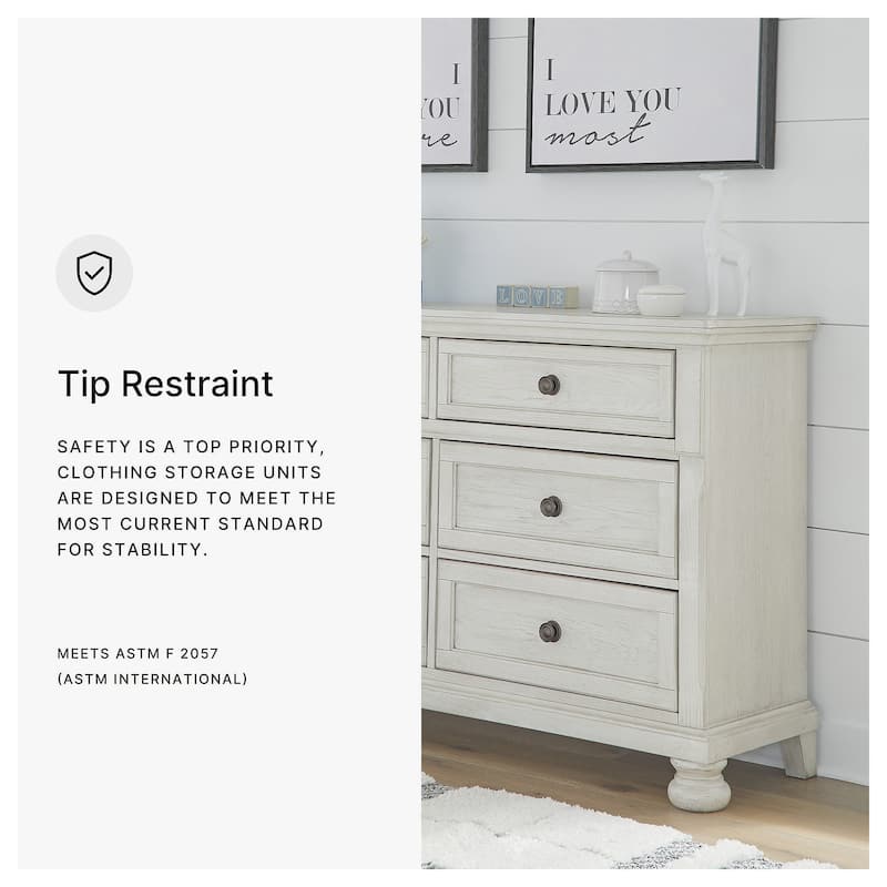 Signature Design by Ashley Robbinsdale White Dresser