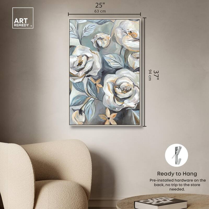 Grey Delight Canvas by Art Remedy