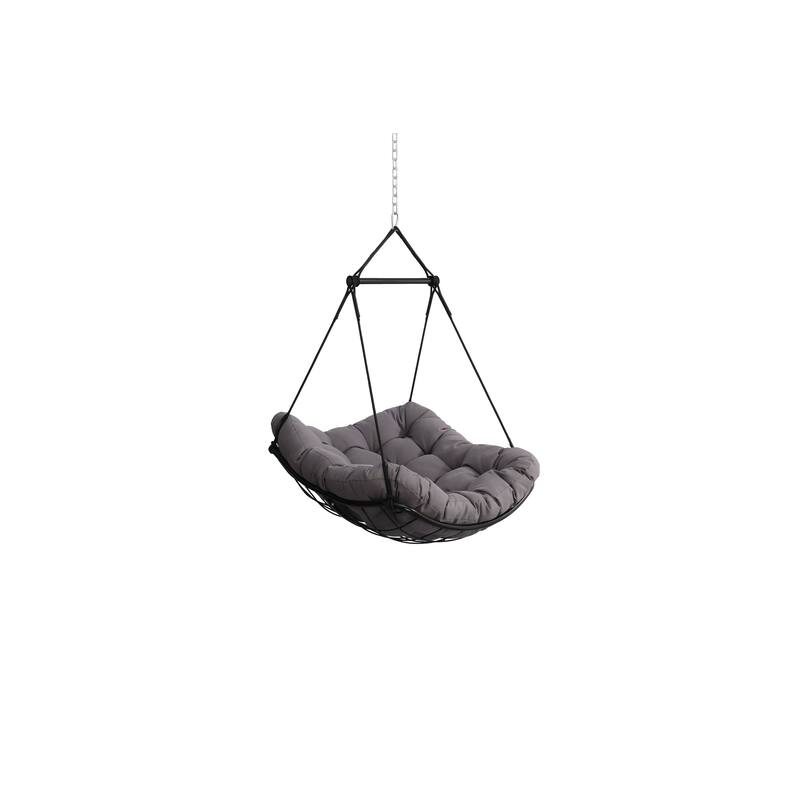 Oversized Swing Chair Hammock Chair with 360掳 Swivel Ring, Hanging Sling Chair with Waterproof Cushioned