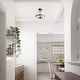 preview thumbnail 6 of 18, Modern 3-Light Drum Semi-Flush Mount Glass Ceiling Light