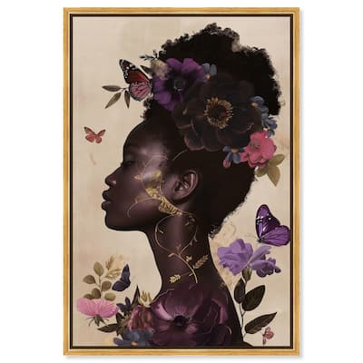 Burgundy Nectar Canvas by Art Remedy