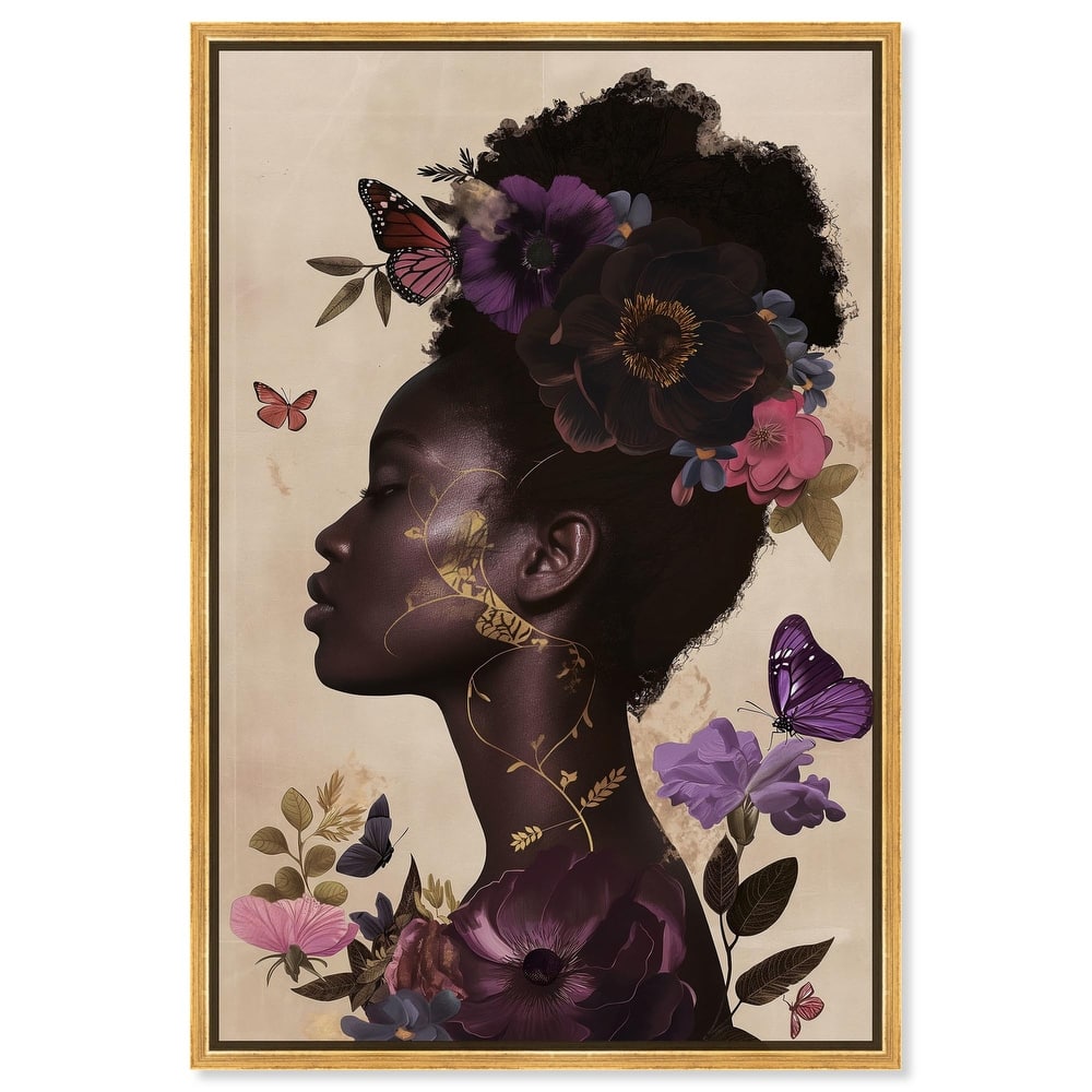 Burgundy Nectar Canvas by Art Remedy
