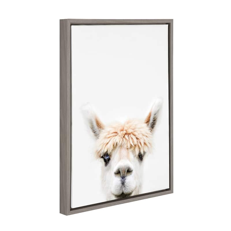 Kate and Laurel Sylvie Bangs Framed Canvas by Amy Peterson
