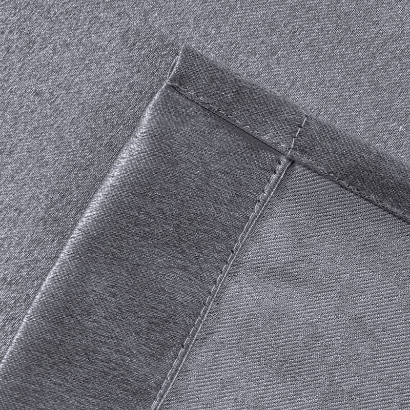 Dainty Home Brookville Metallic Sheen Blackout Grommet Single Panel Extra Wide Curtains