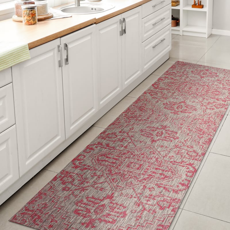 JONATHAN Y Charleston Medallion Indoor/Outdoor Area Rug