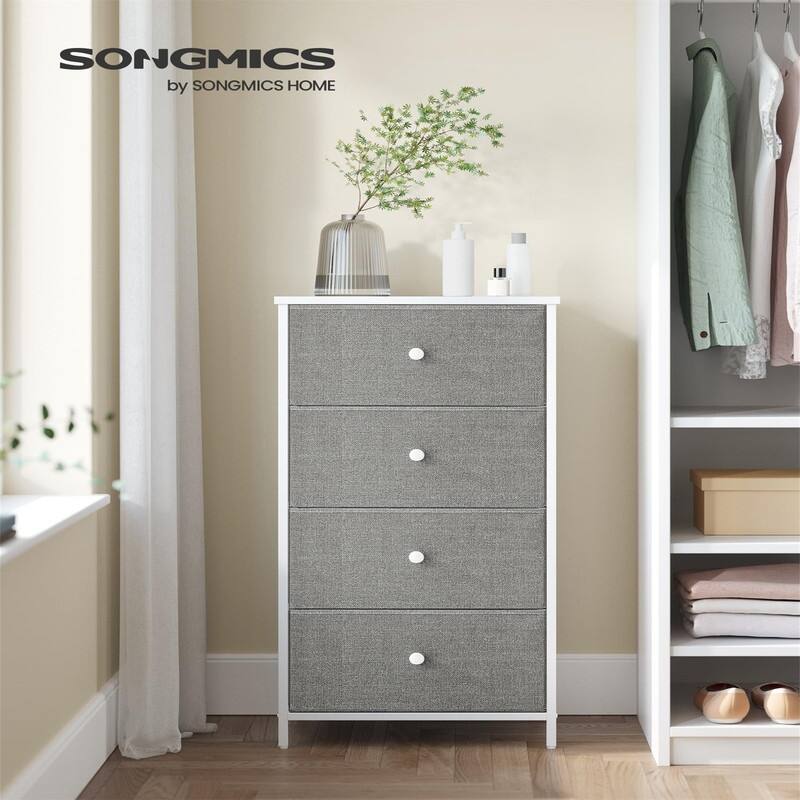 Dresser for Bedroom, Fabric Dresser with 4 Drawers
