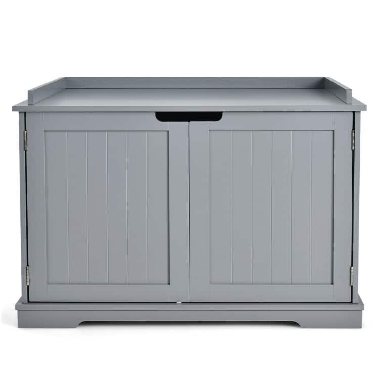 Multifunctional Cat House with Double Doors and Extra Countertop Space