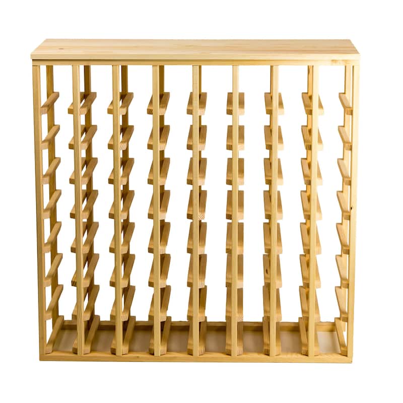Creekside 64 Bottle Table Top Wine Rack - Pine + Clear Coat