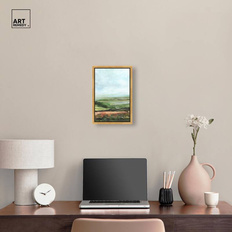 Watercolor Horizon Canvas by Art Remedy