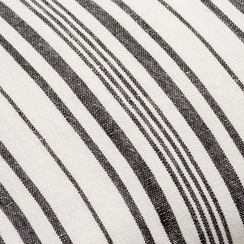 Ibrar Multi-Stripe Linen & Button Throw Pillow