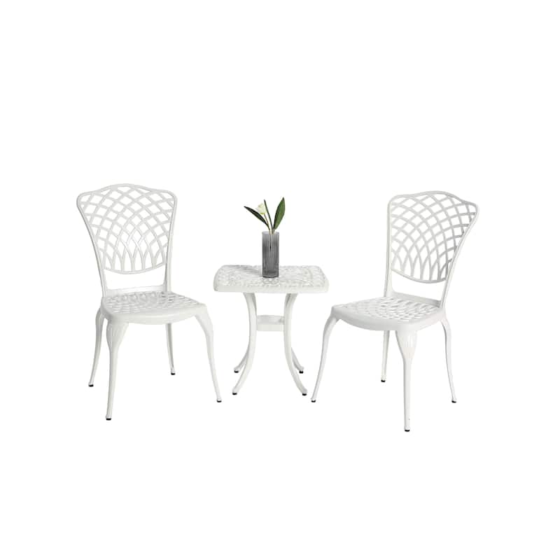 3 Piece Rustproof Cast Aluminum Patio Furniture Sets