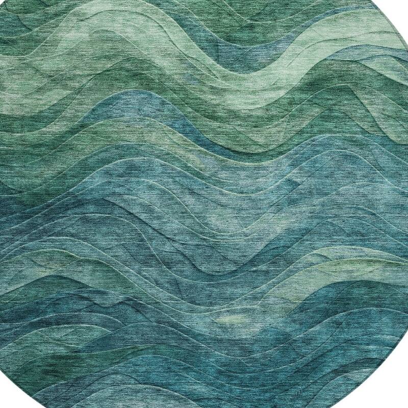 HomeRoots Abstract Transitional Rectangle Outdoor Rug