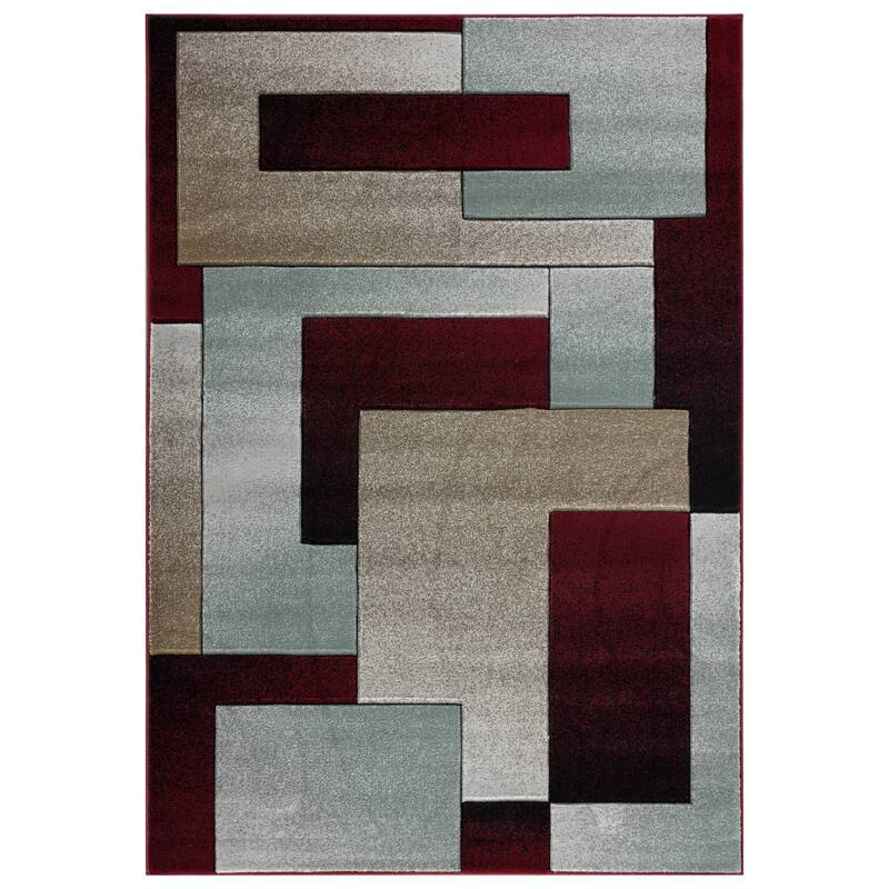 Orelsi Collection Abstract Area Rug