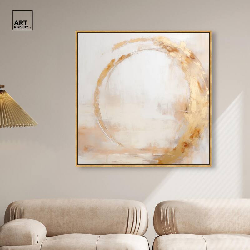 Golden Orb II Canvas by Art Remedy