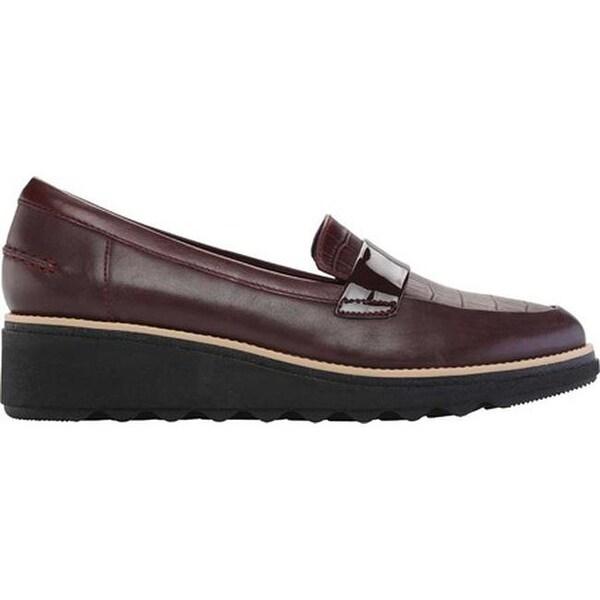 clarks wedge loafers