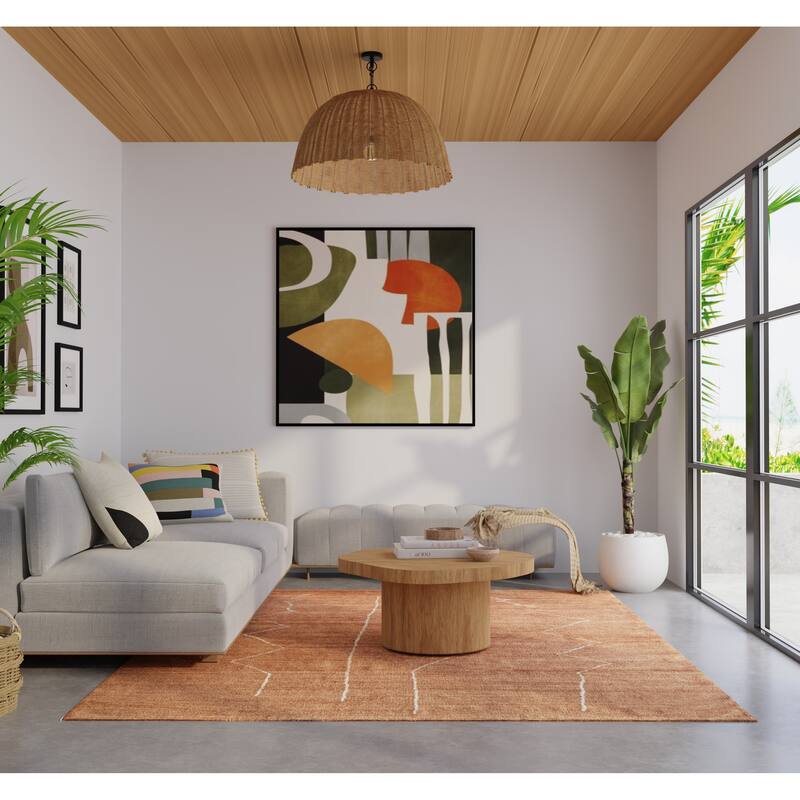 Grand Bazaar Fitzroy Hand Knotted Abstract Modern Area Rug