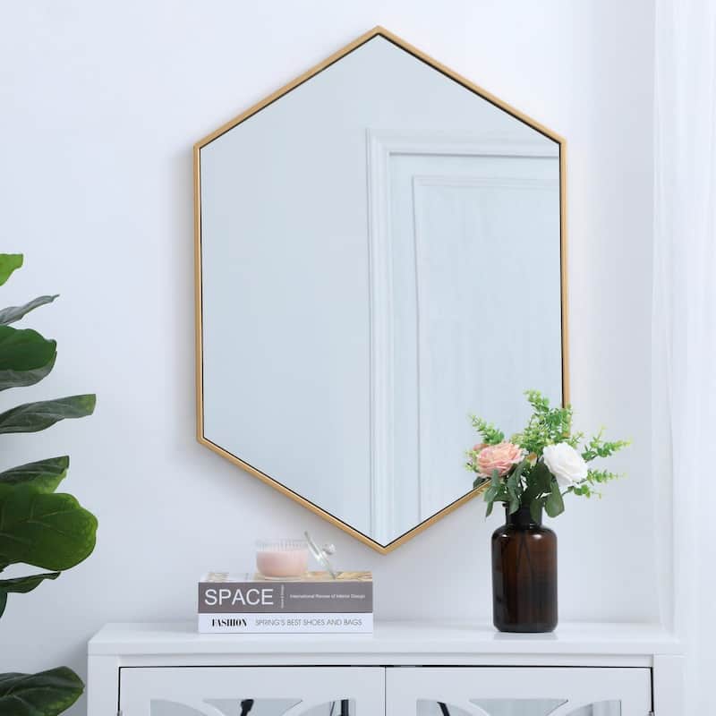 Elegant Lighting MR4424 Decker 24" W x 34" H Contemporary Geometric
