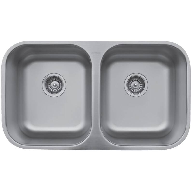 Karran USA U-5050 U Series 31-1/2" Undermount Double Basin Stainless - Stainless Steel