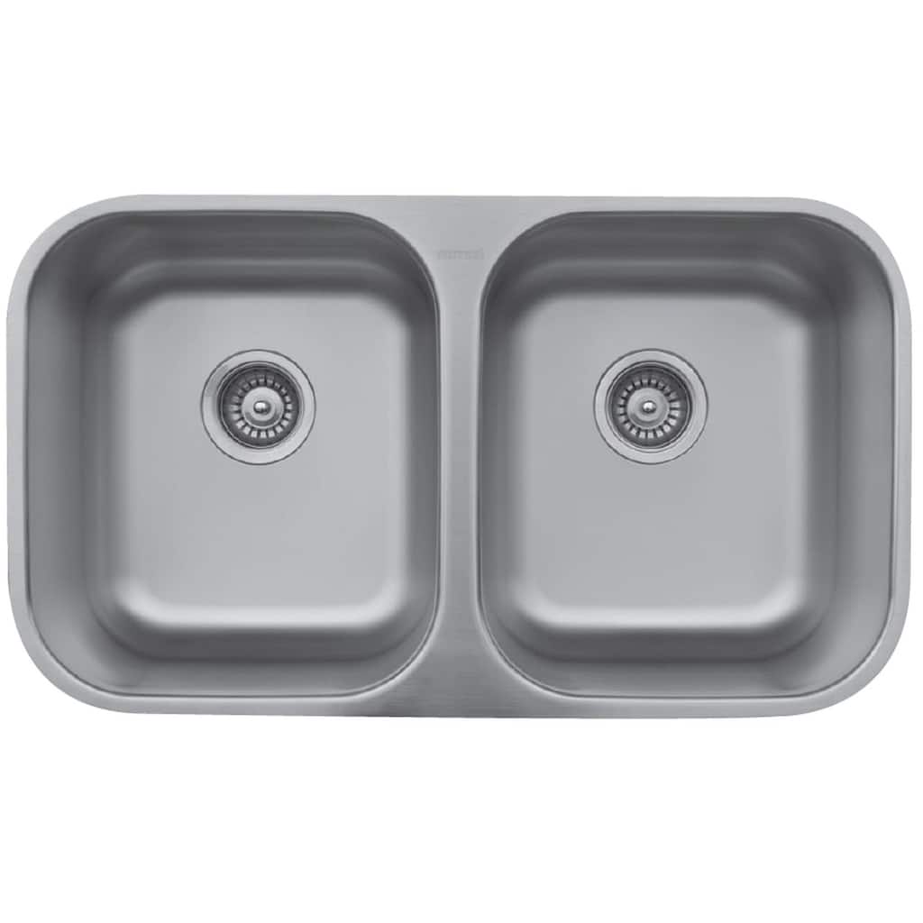 Karran USA U-5050 U Series 31-1/2" Undermount Double Basin Stainless