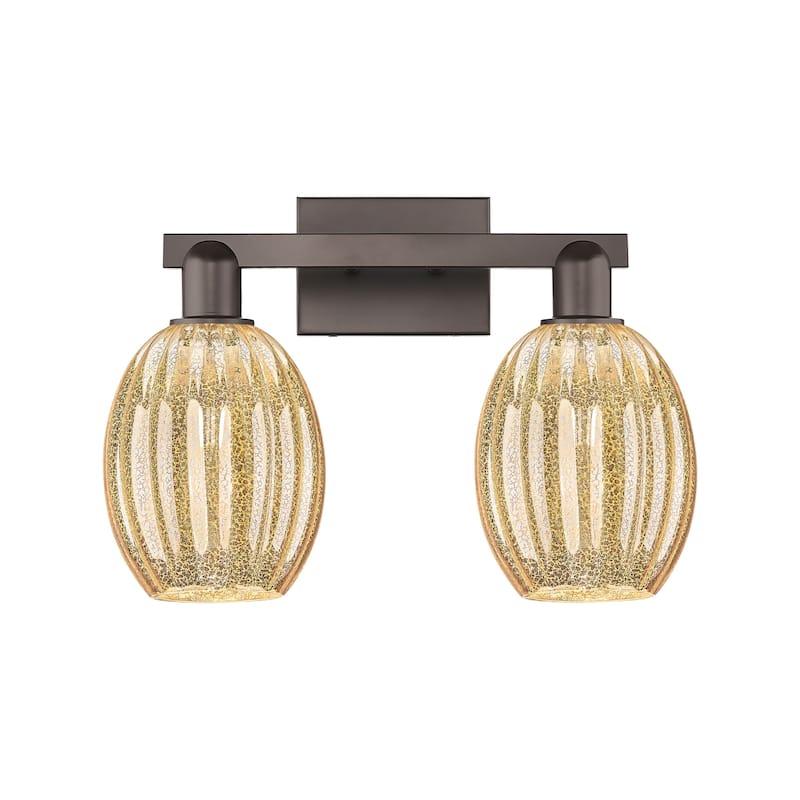 Innovations Lighting 716-2W-13-16 Preston Vanity Preston 2 Light 16" - Oil Rubbed Bronze / Mercury