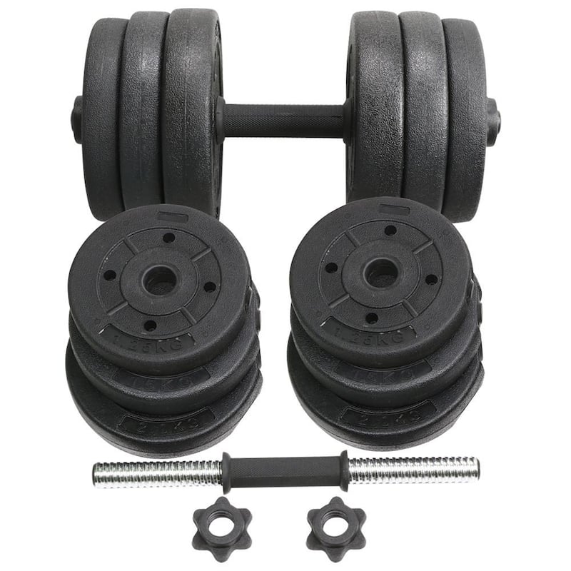 Yaheetech 44 LB Adjustable Dumbbell Weight Set Body Building Training