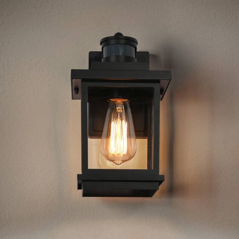 Modern Farmhouse Black 1-Light Wall Sconces Traditional Porch Patio Wall Lamps - L6.7"* W8"* H11"