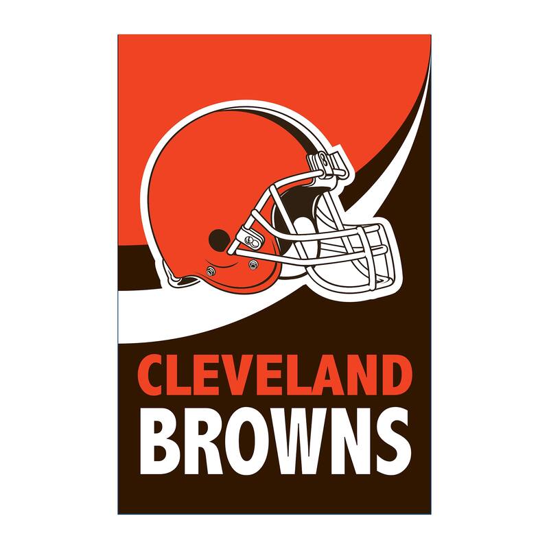 Cleveland Browns Burlap Flag House Size