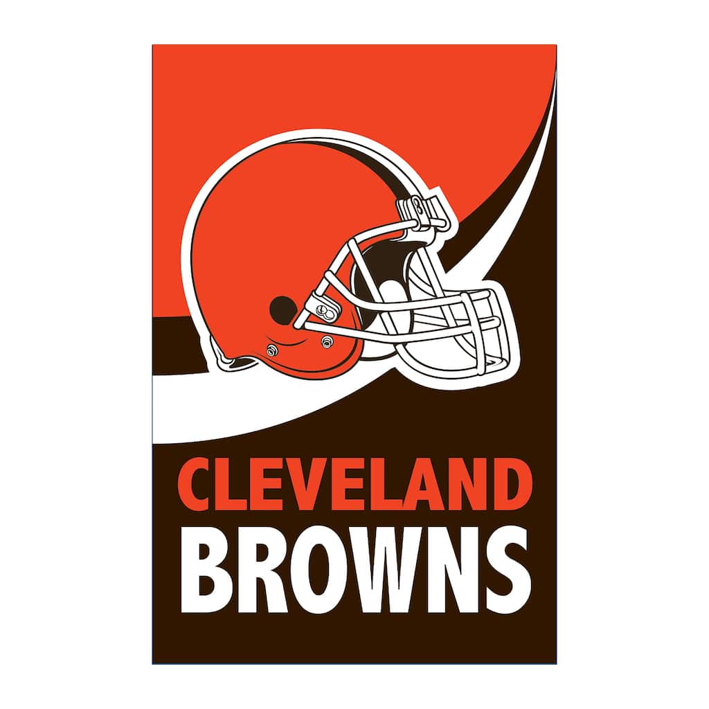 Cleveland Browns Burlap Flag House Size
